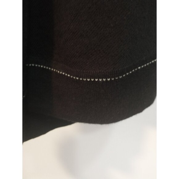 CAbi Winsome Open Front Cardigan Sweater Black Long Sleeve Cotton Blend - XL - Picture 4 of 9